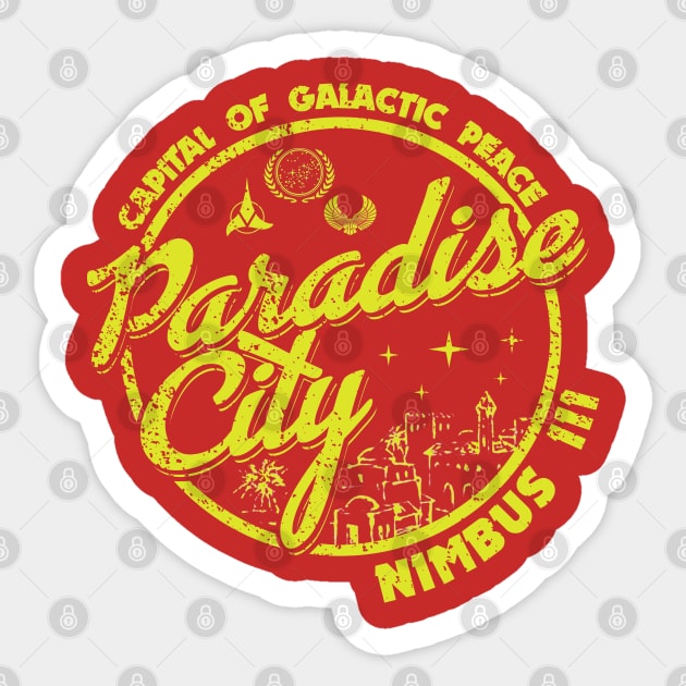 Paradise City Sticker by PopCultureShirts